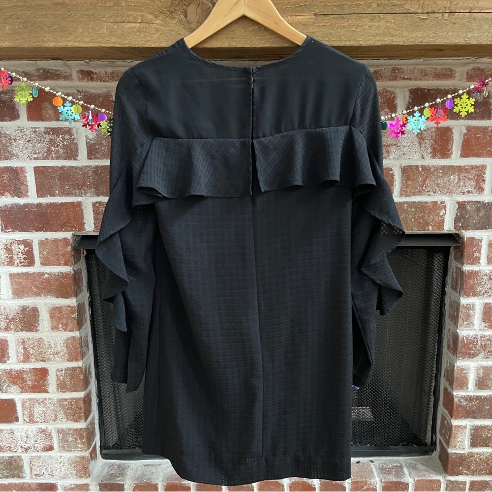 Bcbgeneration Black Shift Mini Lined With Ruffles… - image 2